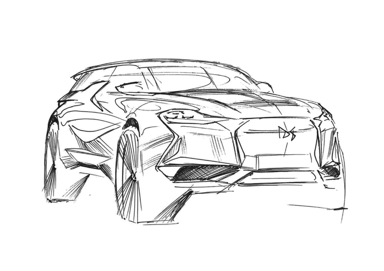 sketch，vehicle，DS3 Crossback，