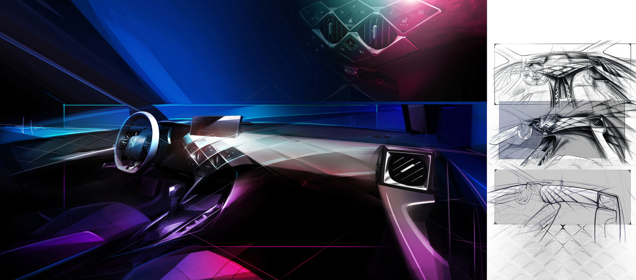 sketch，vehicle，DS3 Crossback，