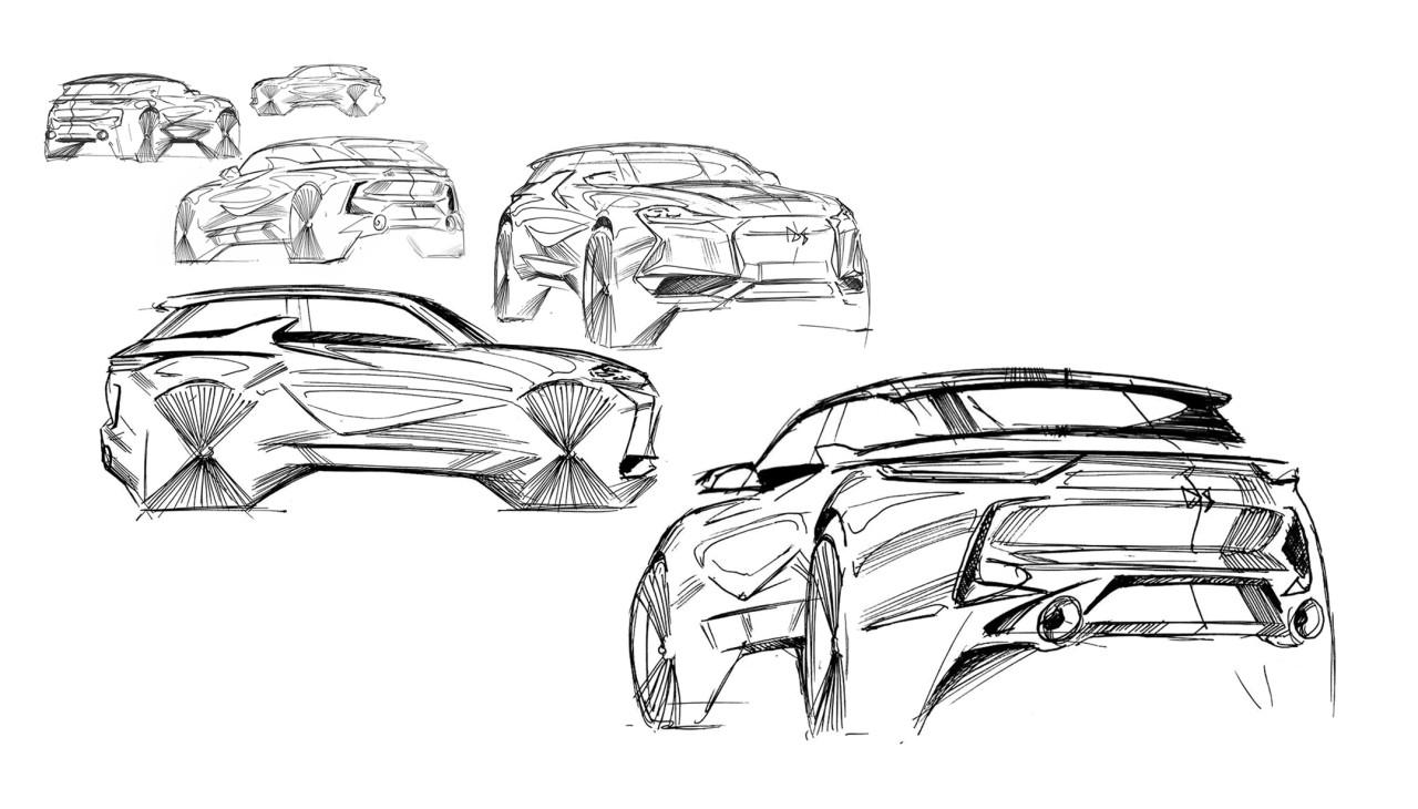 sketch，vehicle，DS3 Crossback，