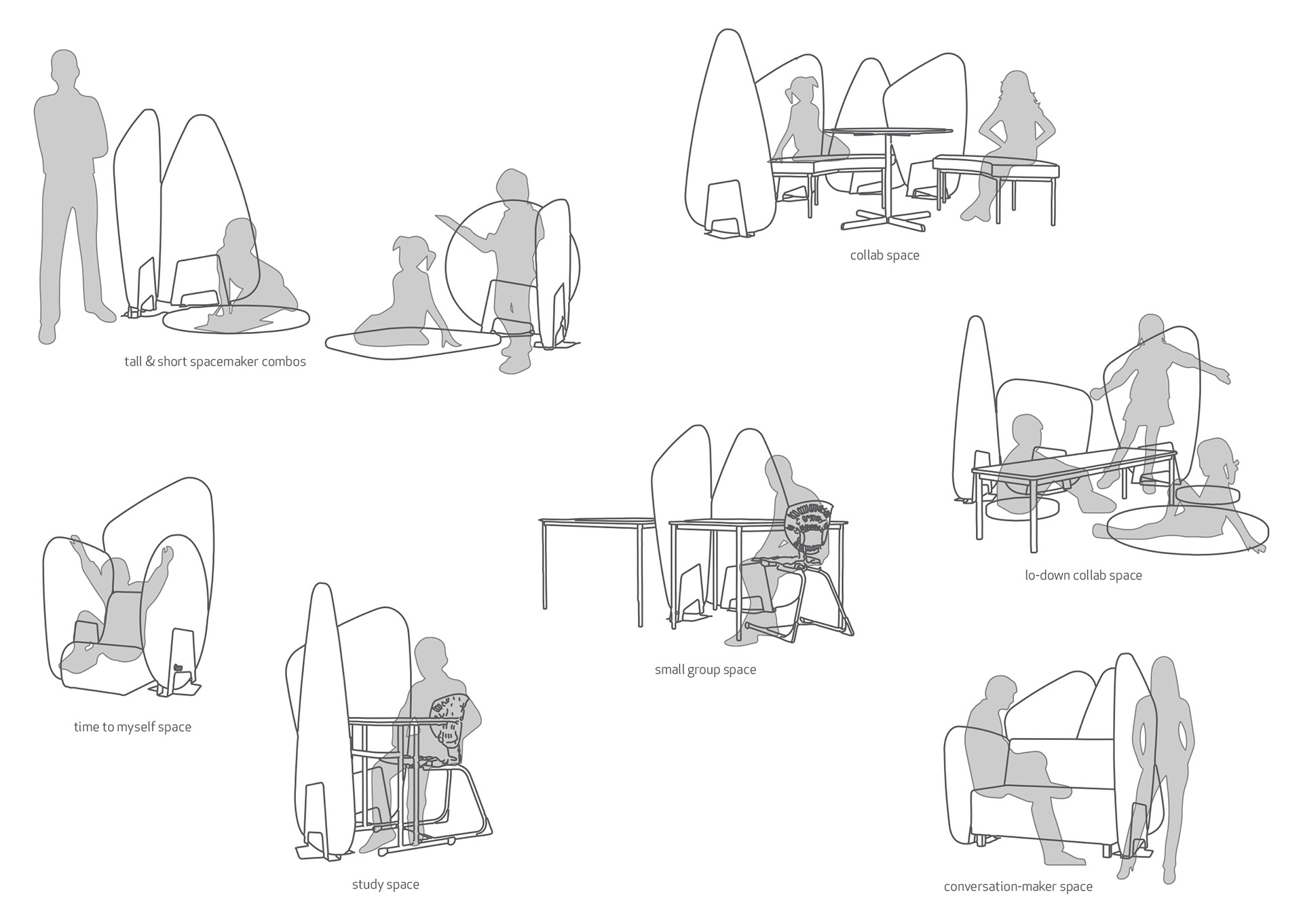 furniture design ，Spacemakers project，