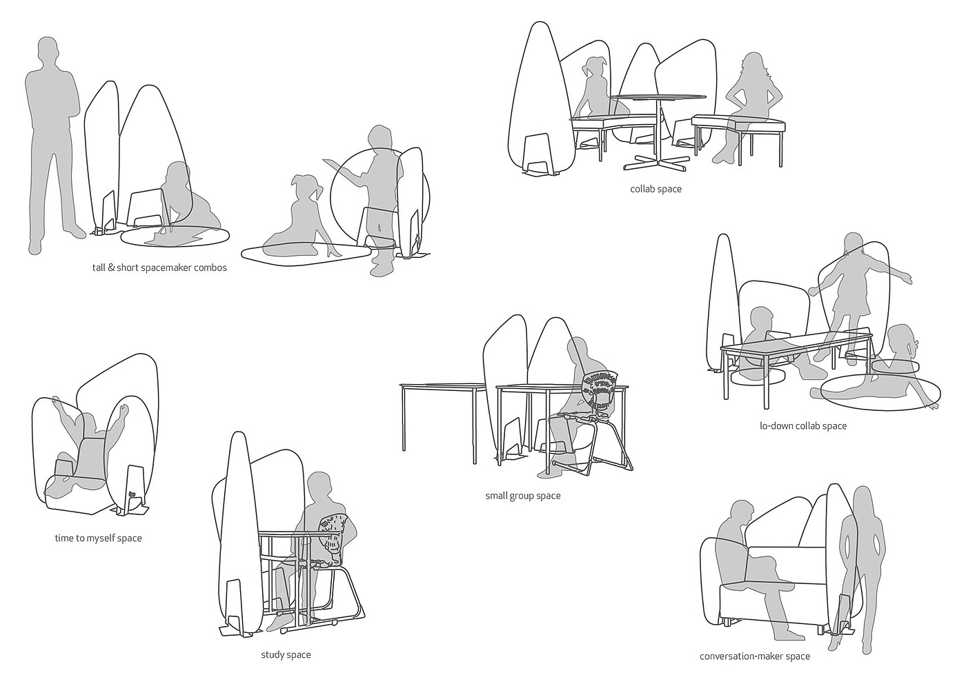 furniture design ，Spacemakers project，