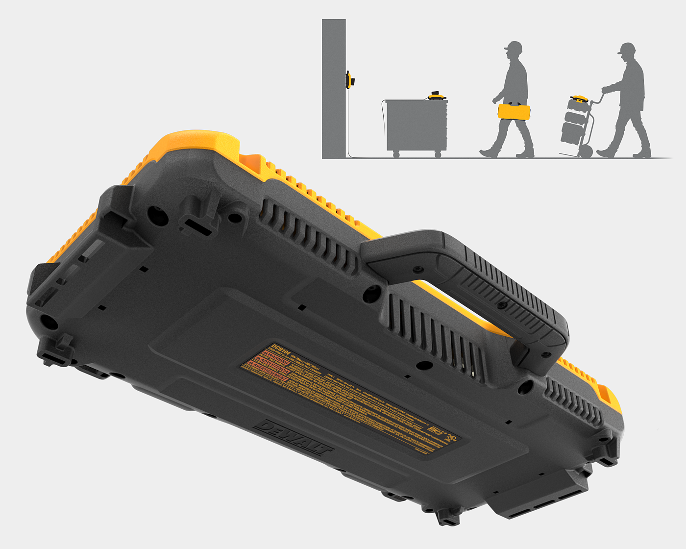 product design，Multi port synchronous fast charger，dewalt，