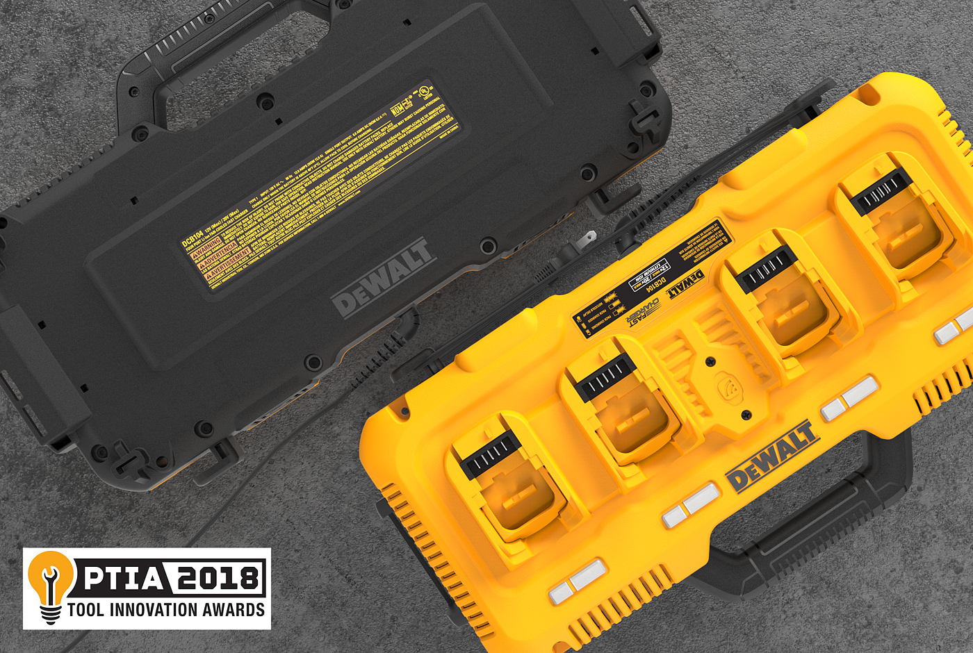 product design，Multi port synchronous fast charger，dewalt，