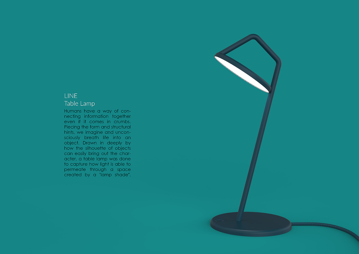 Metal，product design，Desk lamp，silhouette，