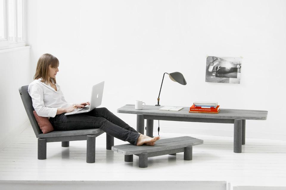 JULIE RENAULT，furniture design ，Recycled materials，