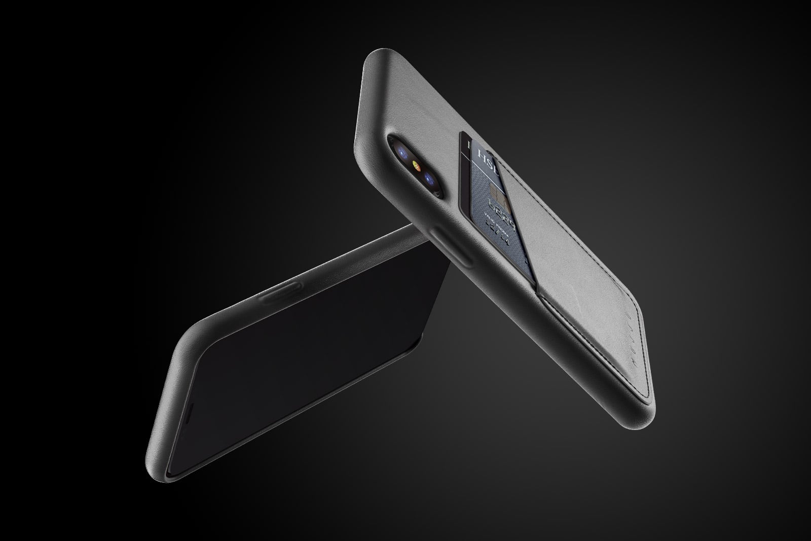 Italian leather，smart cover，wallet，Full Leather，iPhone Xs，