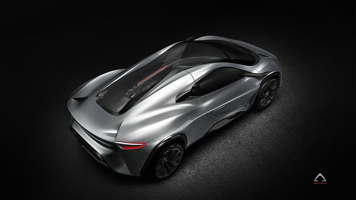 Automatic design，Sharp muscle lines，Air guide fin hole，Streamline shape，Performance SUV，