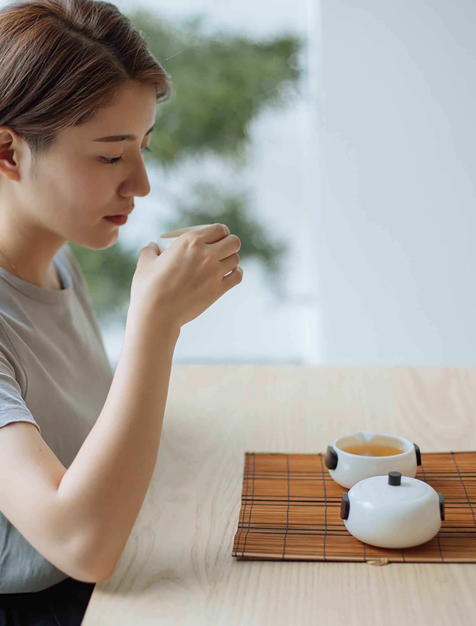 Home Furnishing，tea set，prodigy ，Kung Fu Tea，Design，White porcelain，