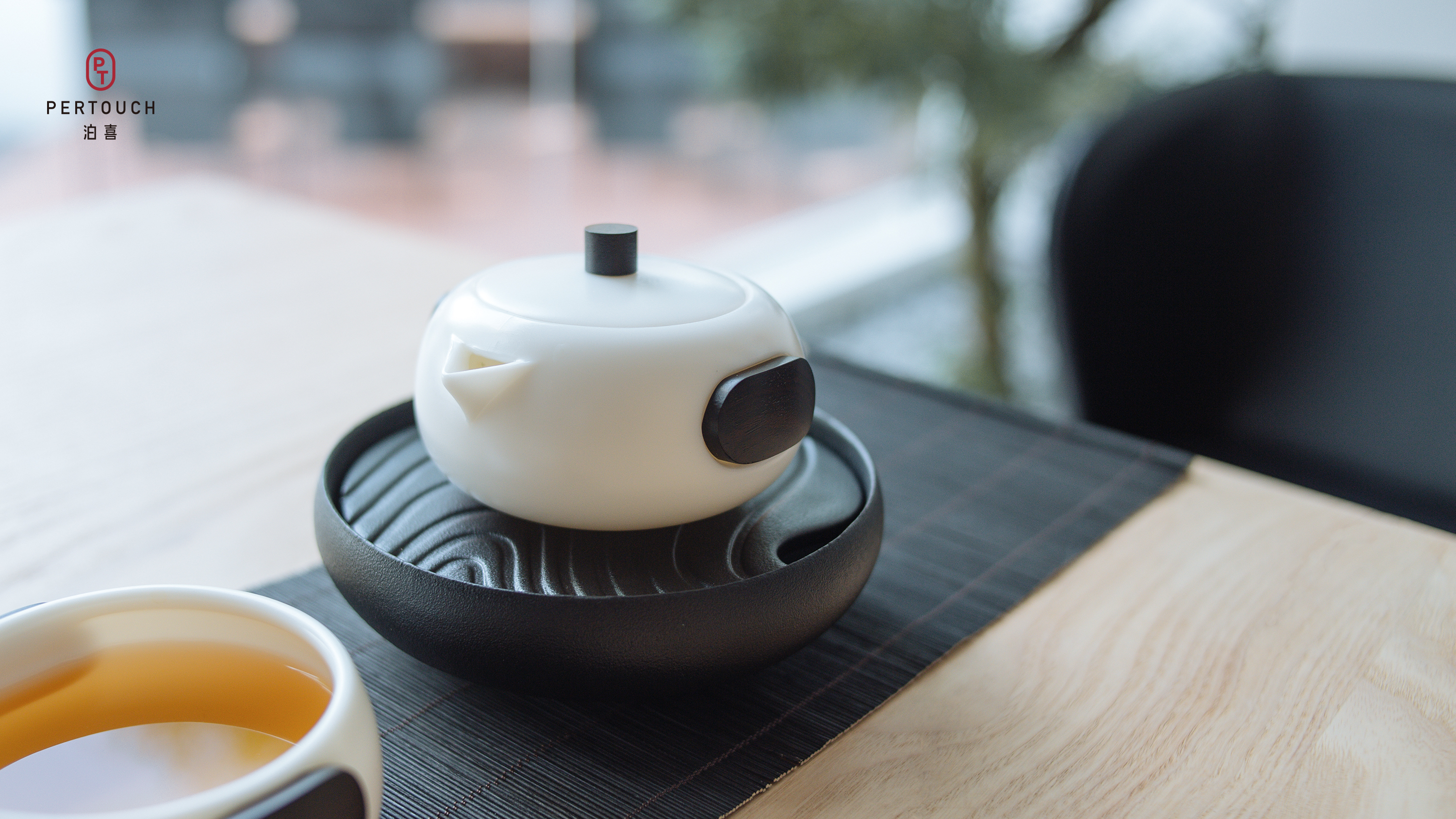 Home Furnishing，tea set，prodigy ，Kung Fu Tea，Design，White porcelain，