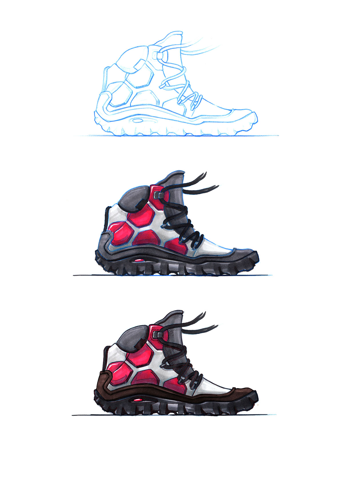 Hand drawn，Colored lead，marker pen，dried food，