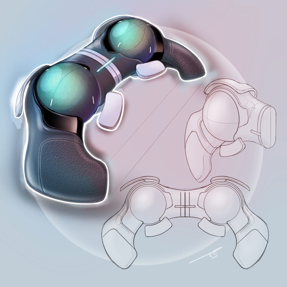 Hand drawn，Colored lead，marker pen，dried food，