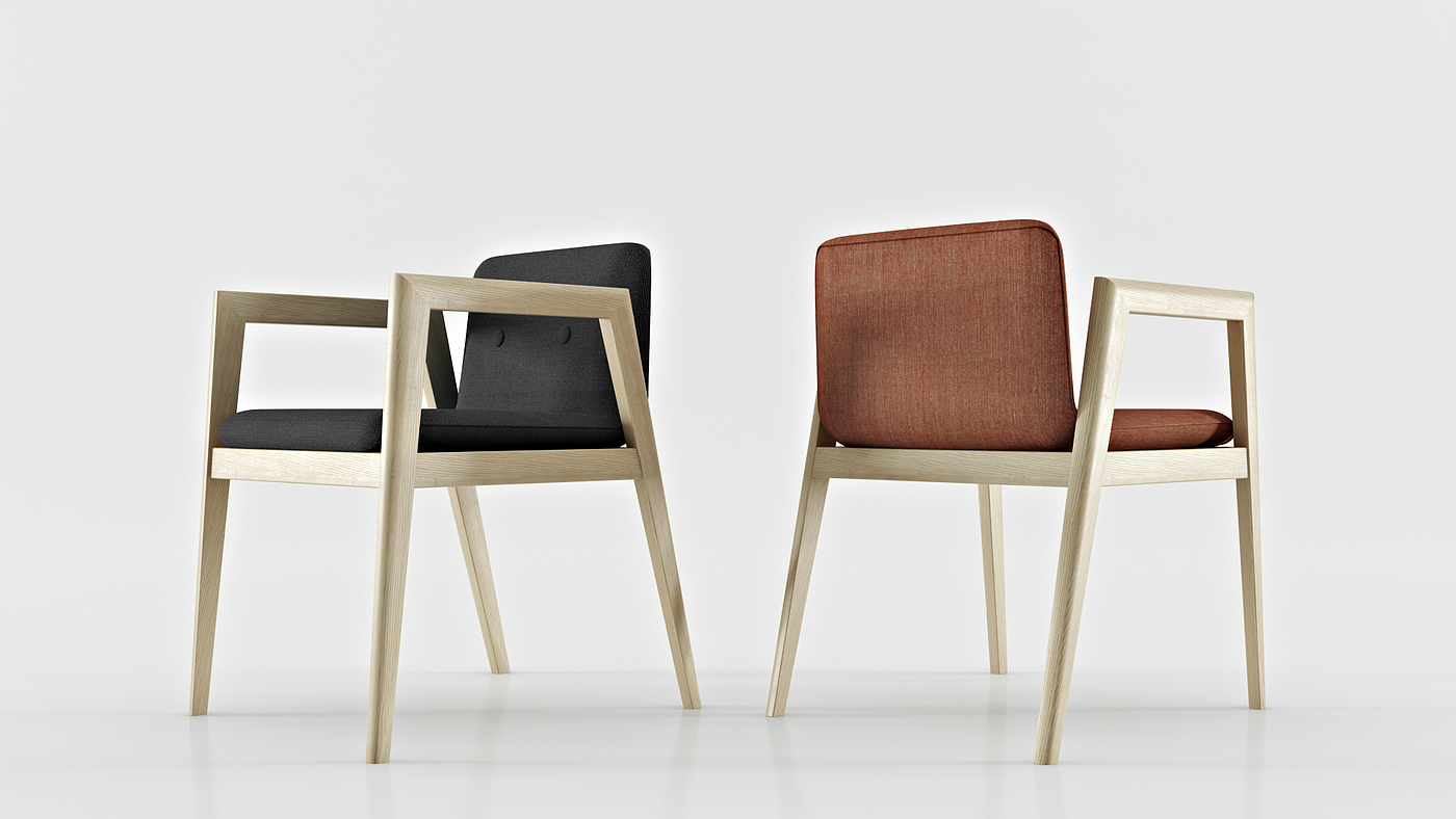 木质，椅子，ID chair，