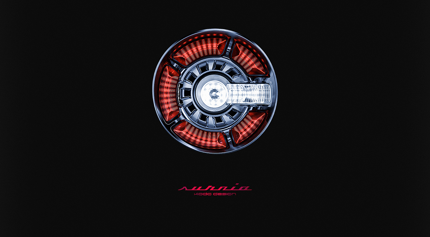 Lamp detail display，Simple and generous shape，Surface bump，Excellent performance，Concept Car，