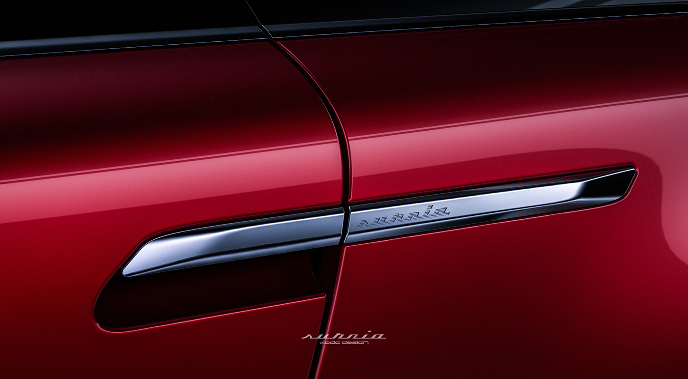 Lamp detail display，Simple and generous shape，Surface bump，Excellent performance，Concept Car，