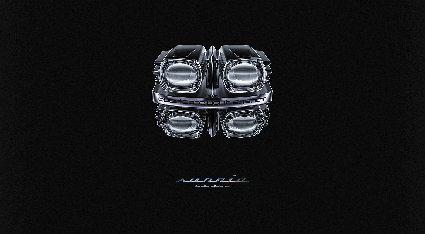 Lamp detail display，Simple and generous shape，Surface bump，Excellent performance，Concept Car，