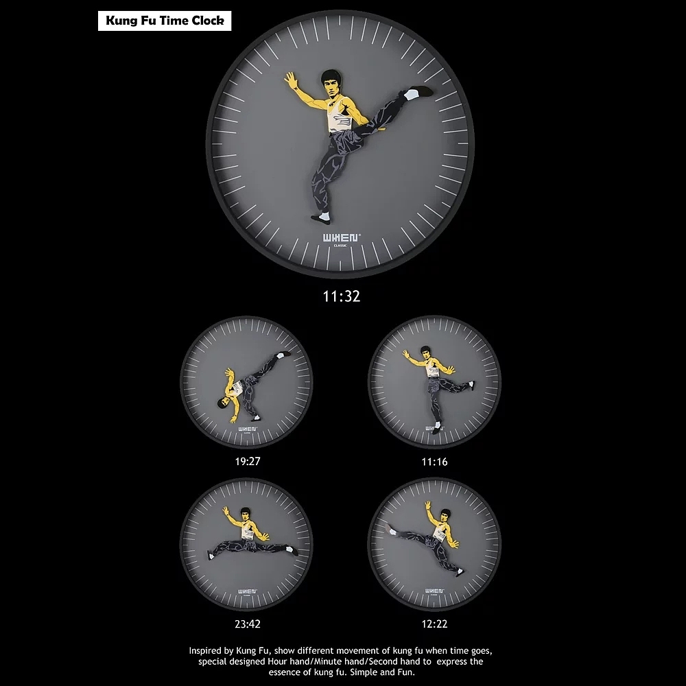 Kungfu，Clock，time clock，kung fu，