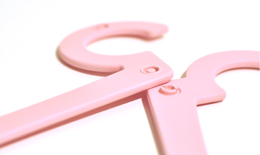 coat hanger，blue，Pink，yellow，combination，hang the clothes，