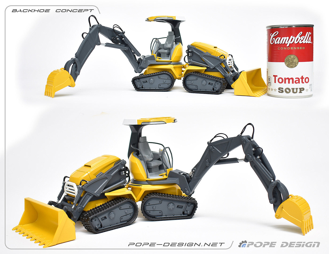 Backhoe Concept，模型，概念，反铲挖掘机，