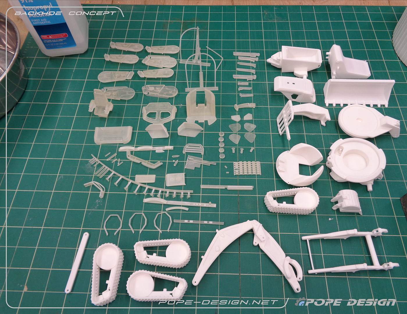 Backhoe Concept，Model，concept，Backhoe excavator，