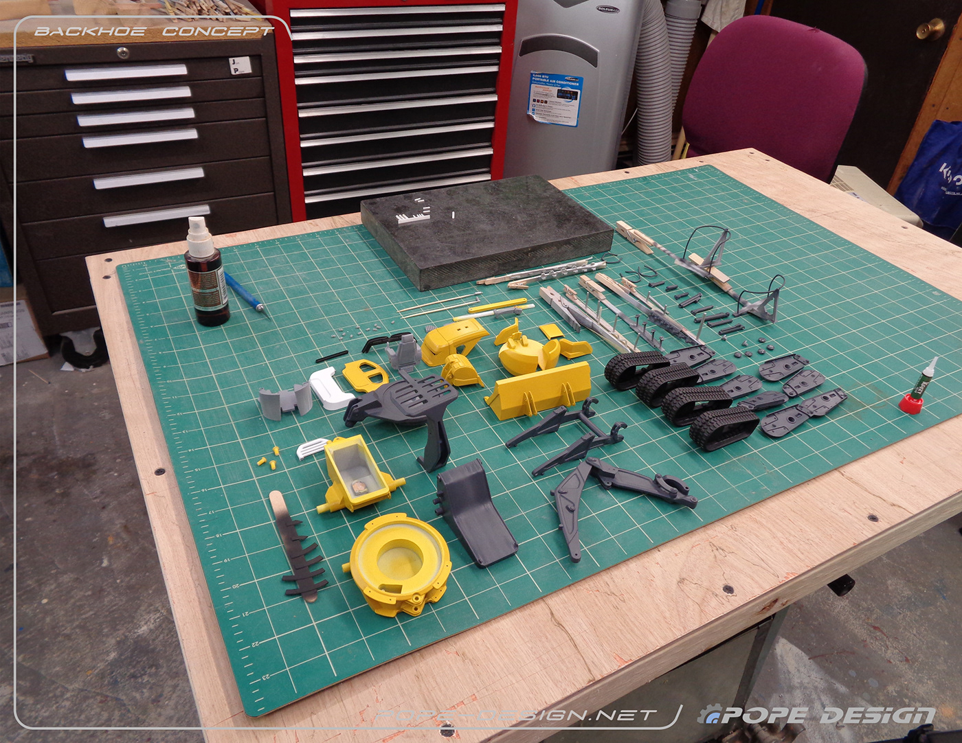 Backhoe Concept，Model，concept，Backhoe excavator，