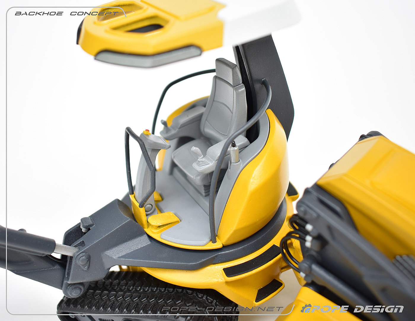 Backhoe Concept，模型，概念，反铲挖掘机，