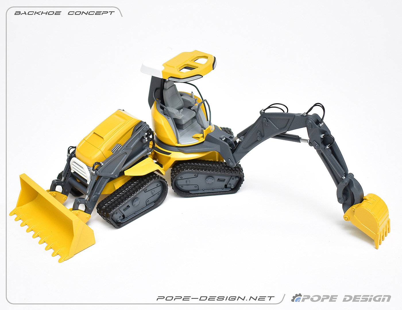 Backhoe Concept，模型，概念，反铲挖掘机，