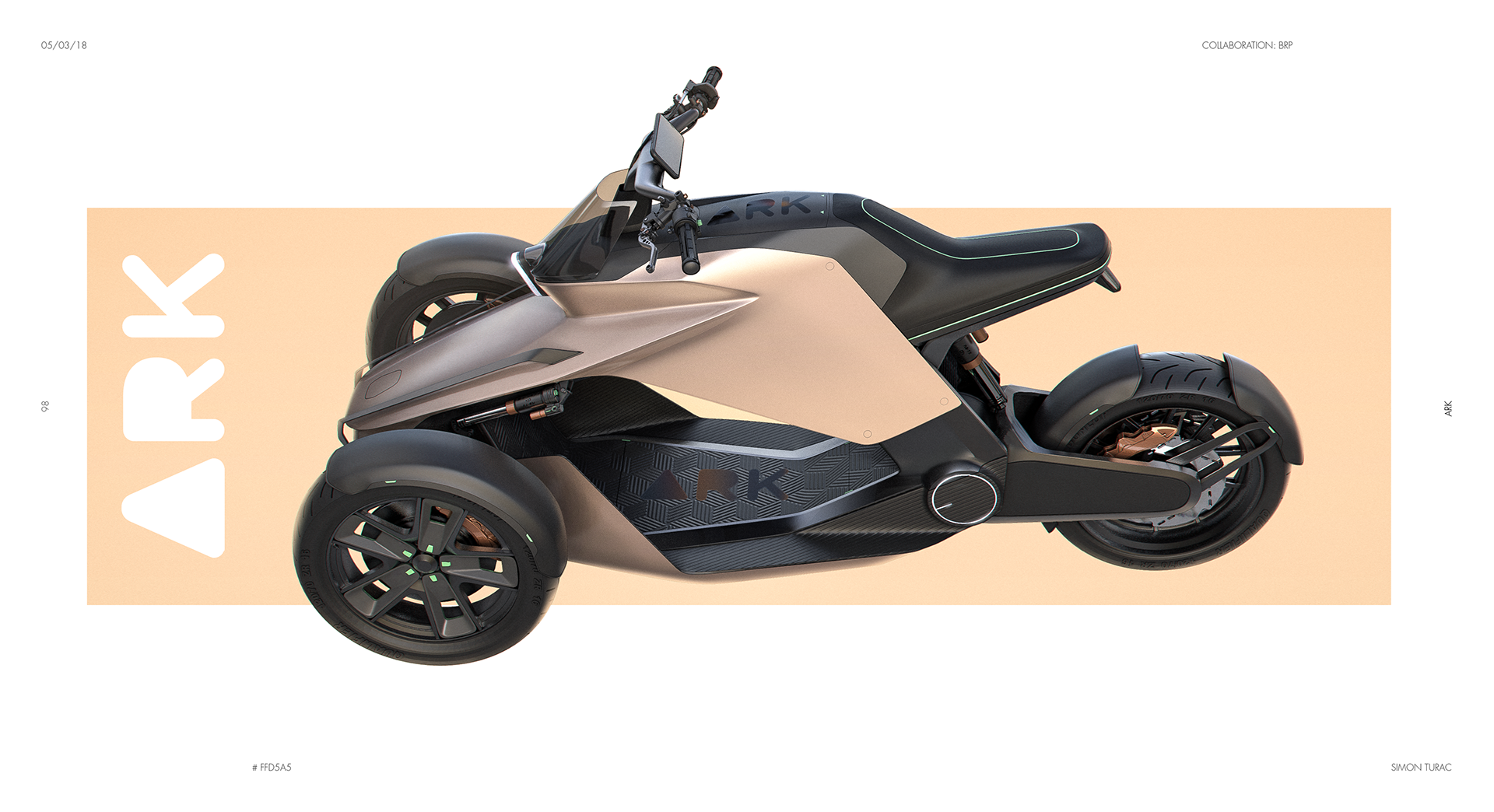 product design，Motorcycle design，_ARK BRP，