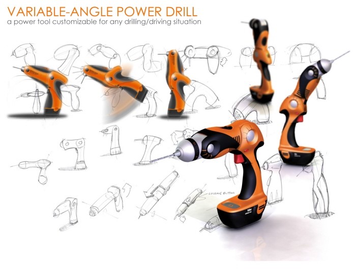 Tools and equipment，Electric drill，Hand drawn，