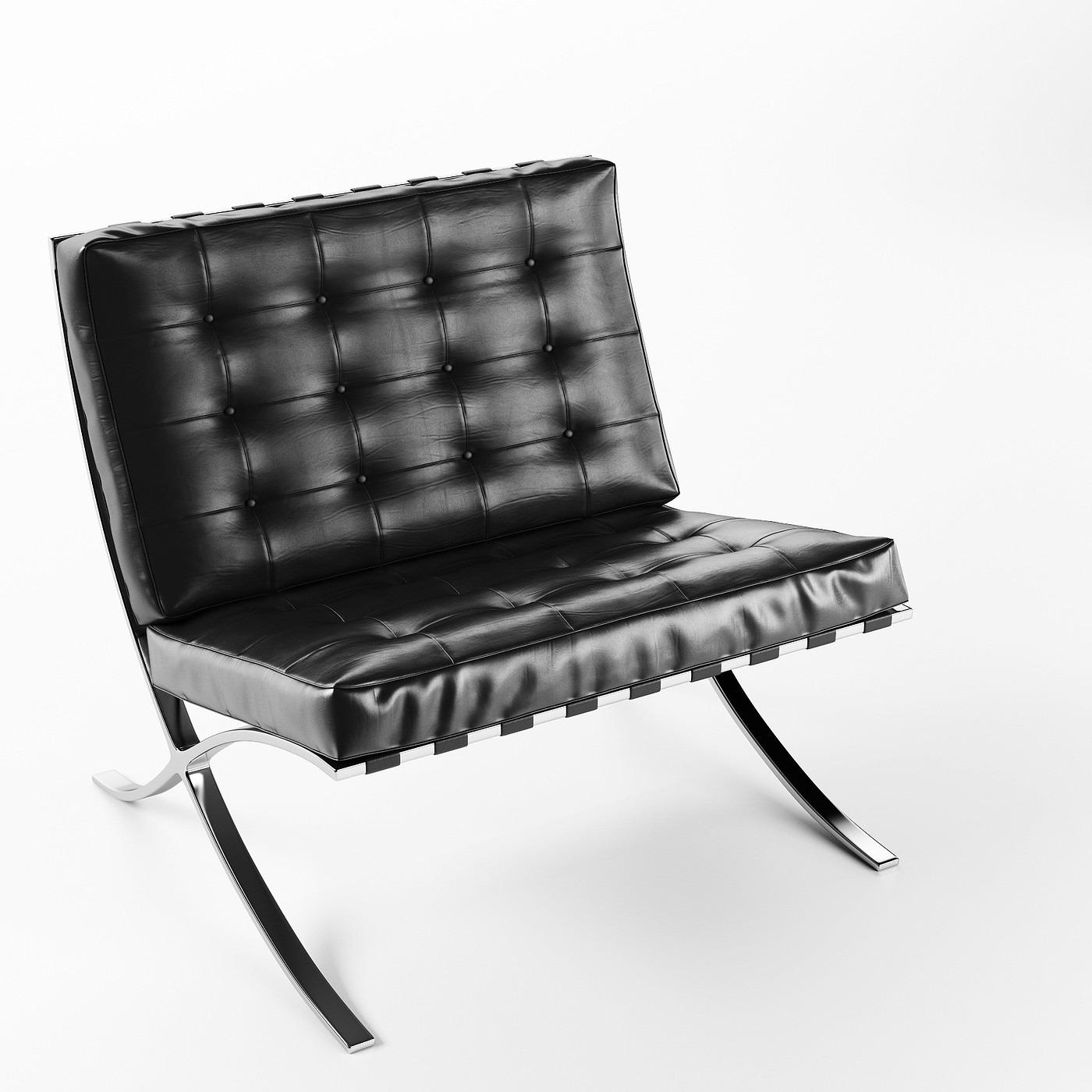 black，barcelona chair ，Photography，