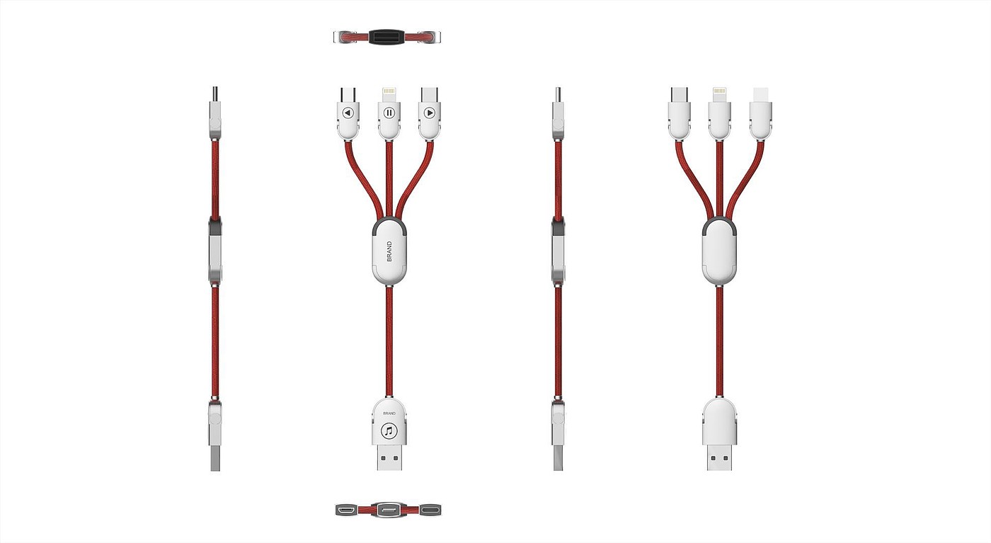 data line，One drag three data cable，