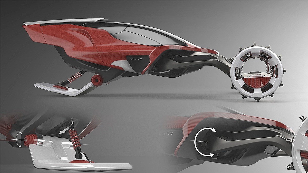 Rdsv，fast，Snowmobile，polar region，special-purpose，sketch，