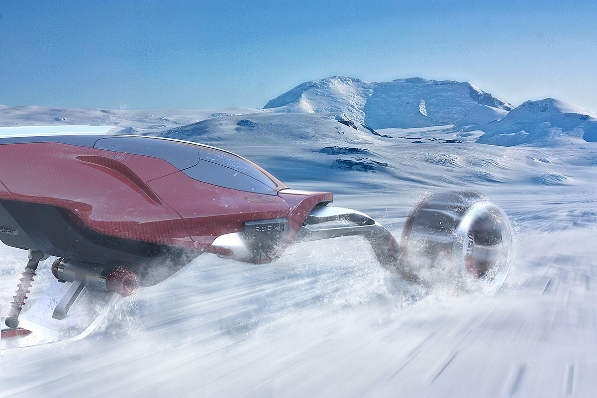 Rdsv，fast，Snowmobile，polar region，special-purpose，sketch，