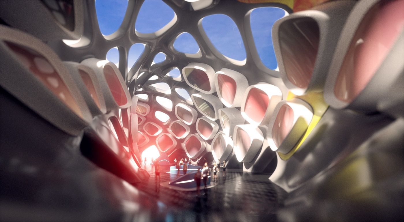 Architectural design，industrial design，Learning Center，concept，Architecture，