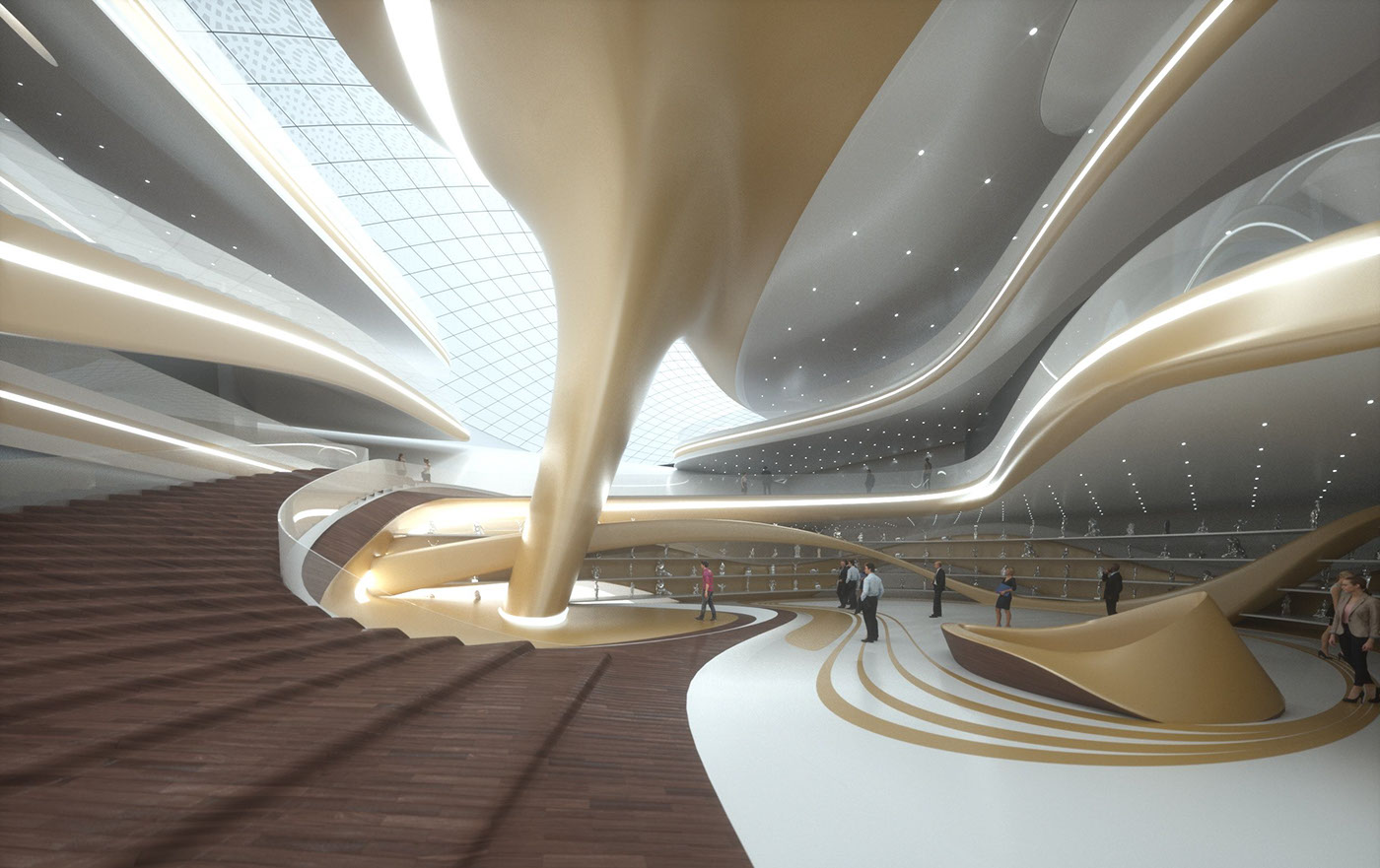 Architectural design，industrial design，Learning Center，concept，Architecture，