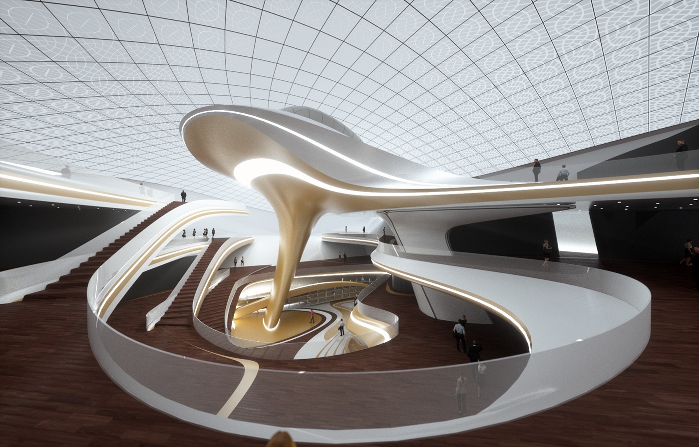 Architectural design，industrial design，Learning Center，concept，Architecture，