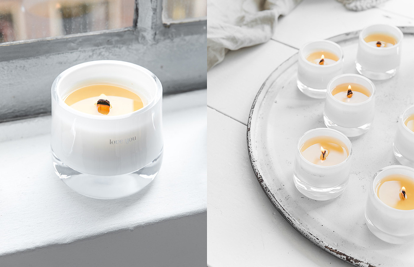 packing，Brand promotion，candle，message candles，