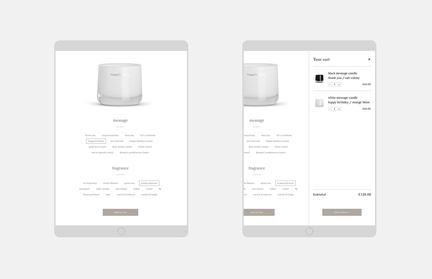 packing，Brand promotion，candle，message candles，