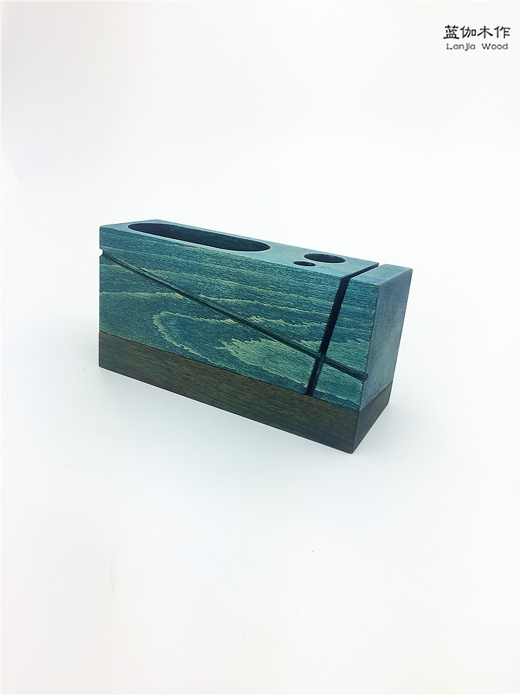 Desktop storage，Pen insert，Black walnut，solid wood，original，