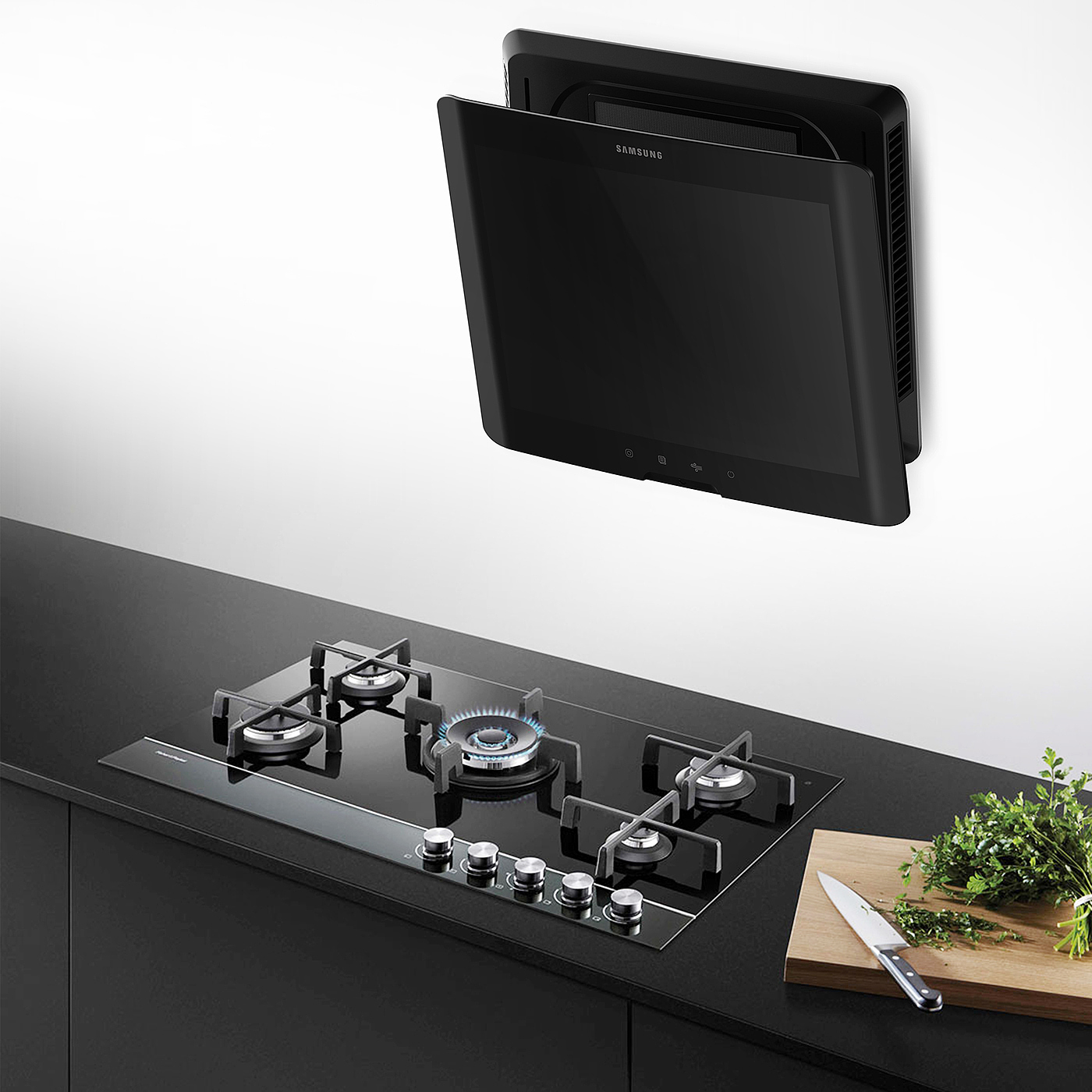 Rec，Range hood，Refrigerator，interactive，screen，videotape，