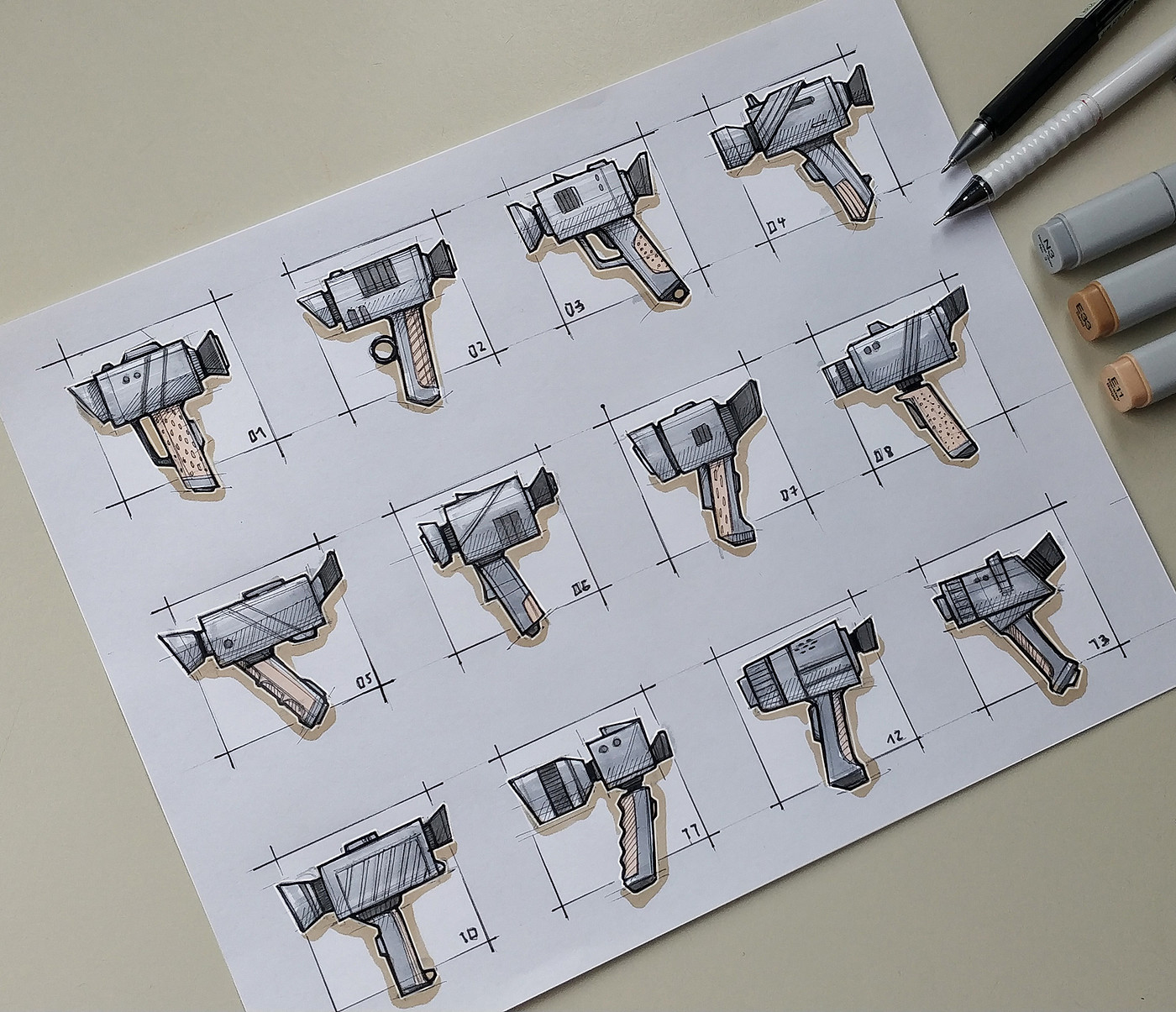 Hand drawn，marker pen，product design，