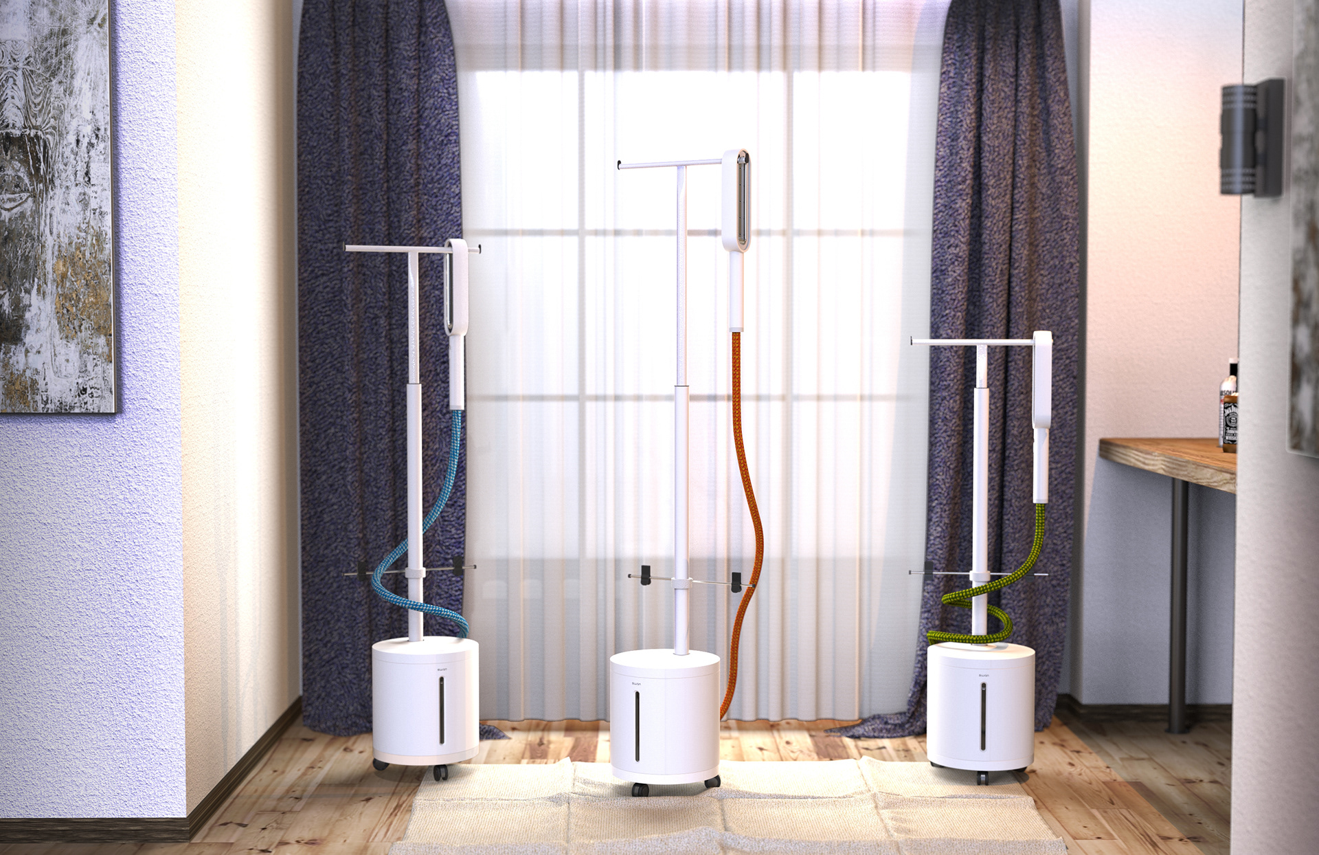 white，Ironing rack，swan，