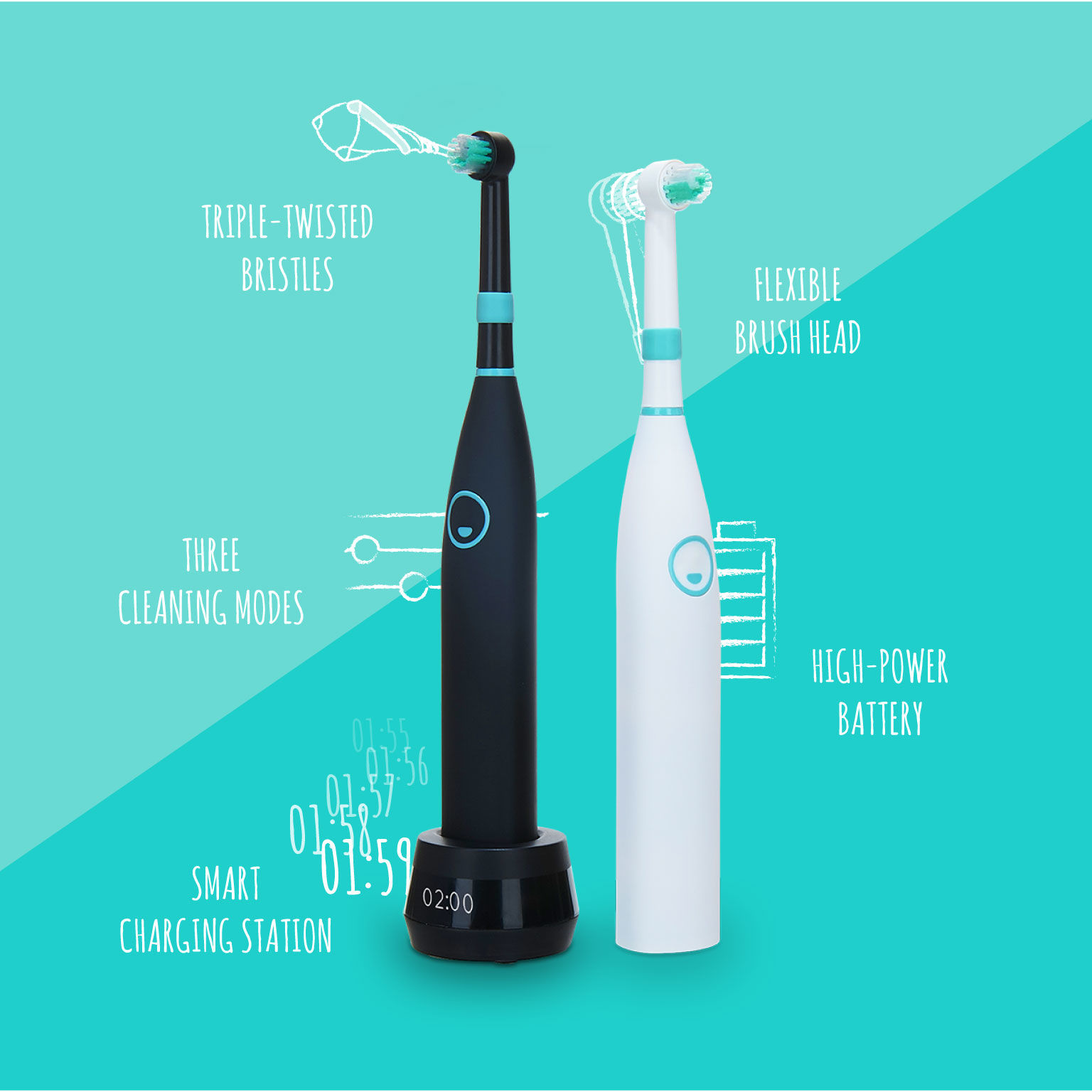 Electric toothbrush，product design，industrial design，2018 red dot award，