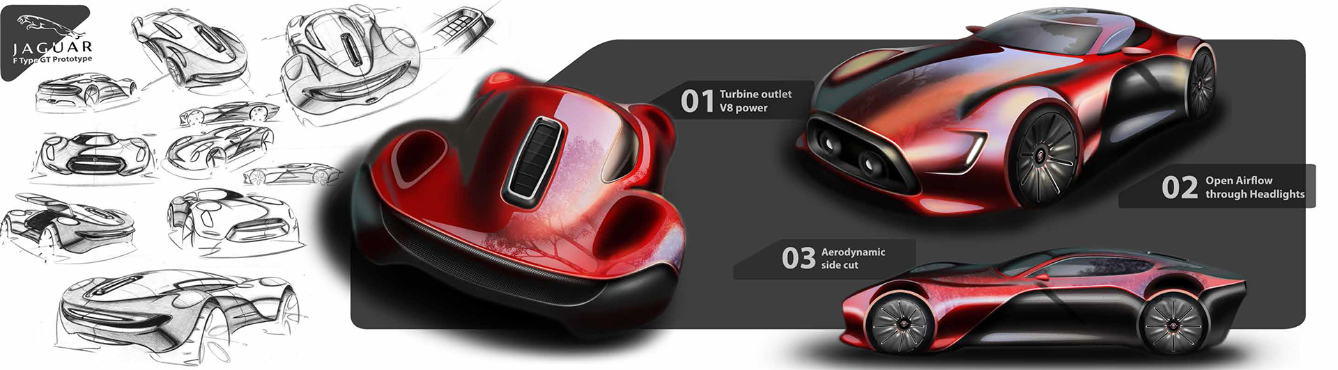 Automobile design，conceptual design，Large scale tourism，Jaguar，