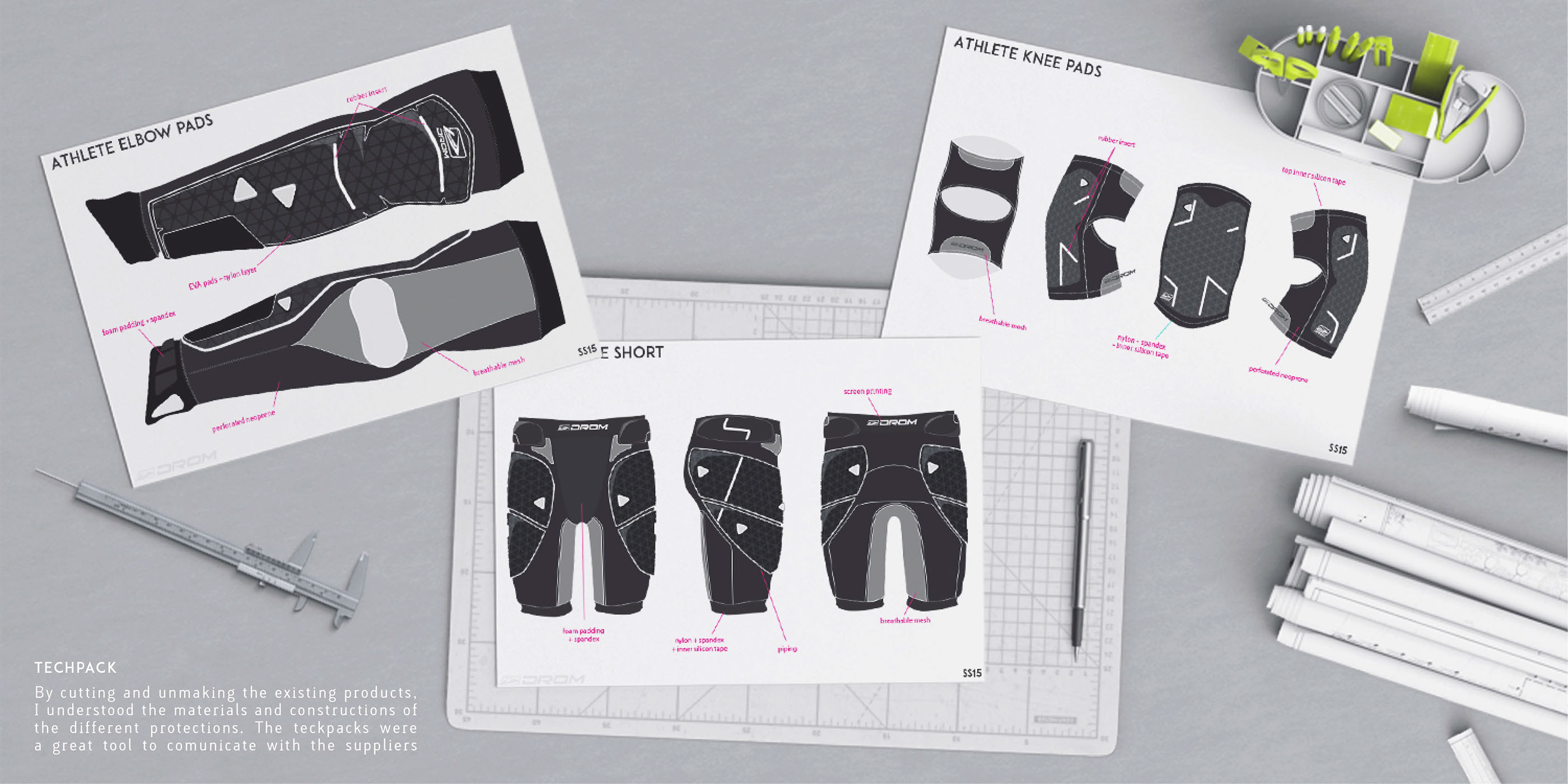 product design，Color bullet shooting protective equipment，DROM，