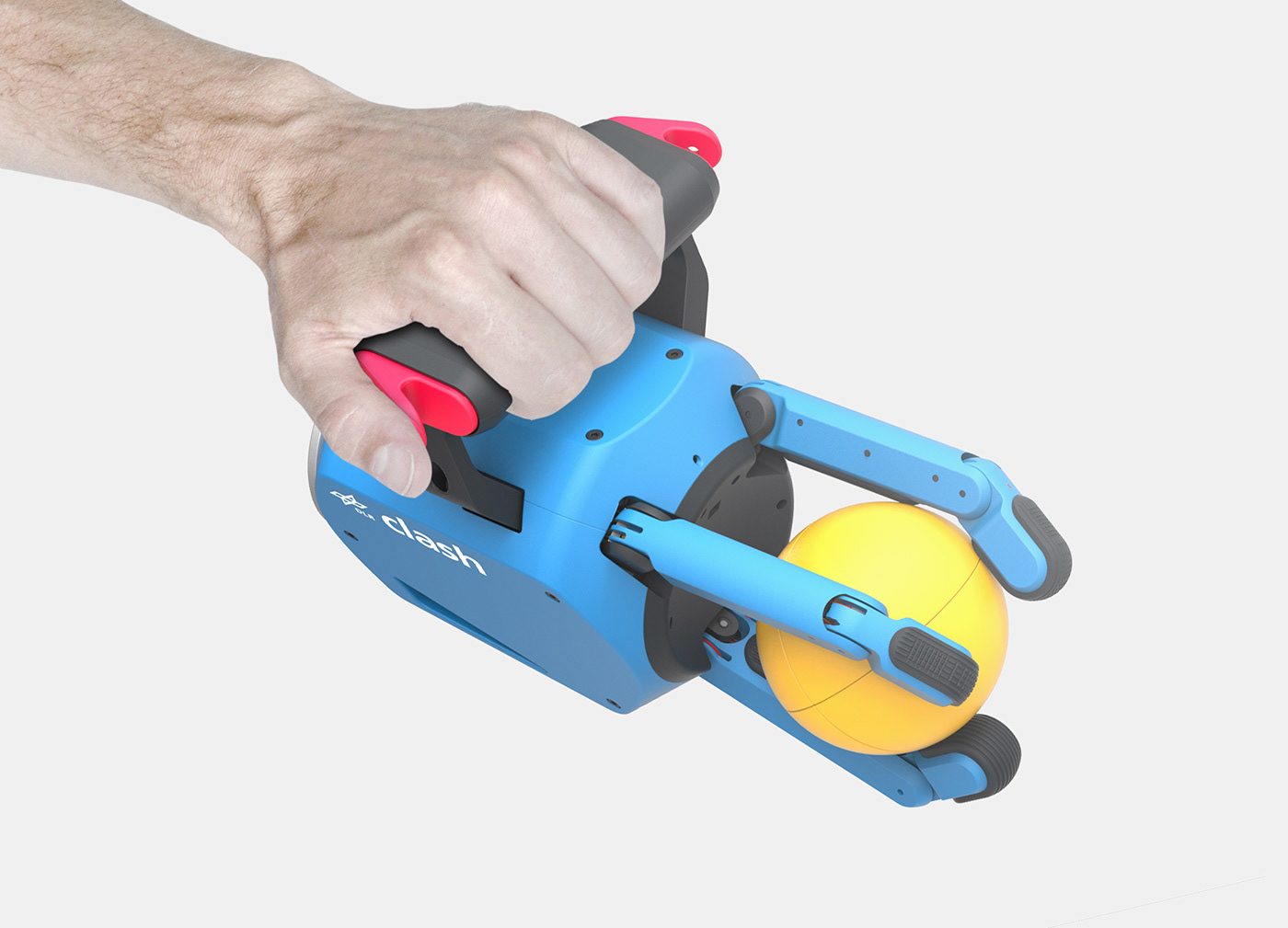 DLR，clash，3D simulation，experiment，Demonstrator，manipulator，blue，