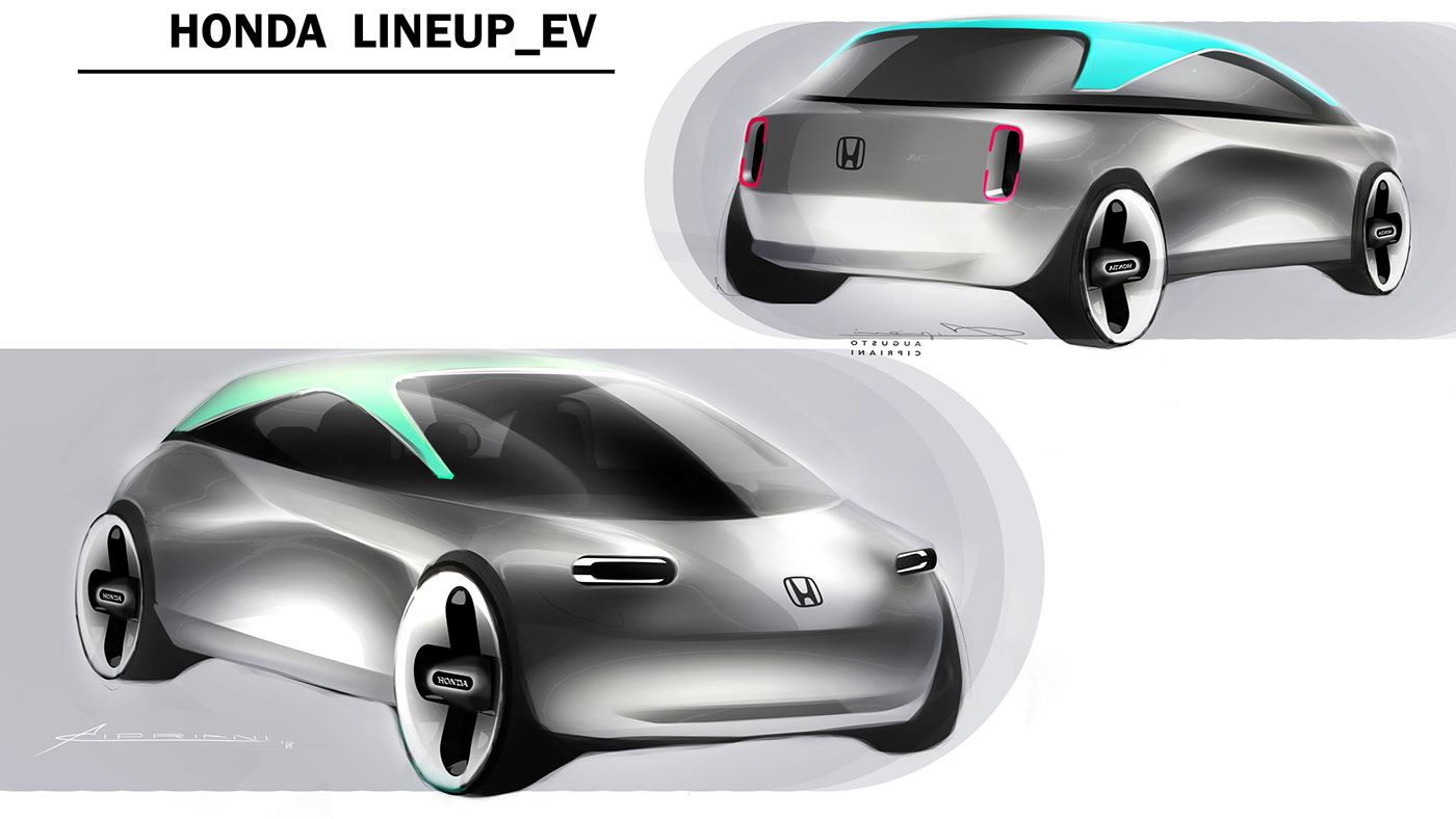 sketch，Design，automobile，Honda，honda，