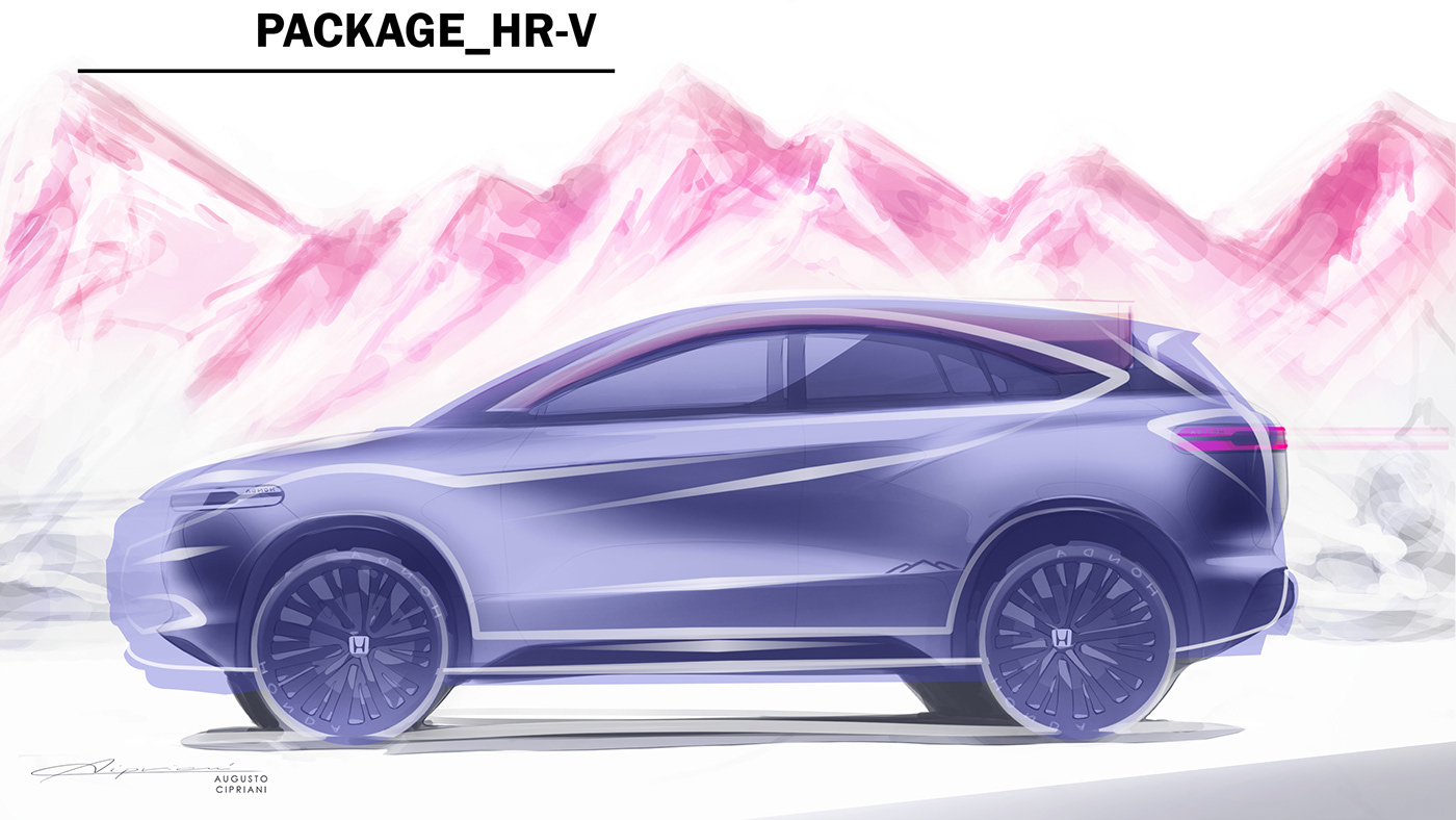 sketch，Design，automobile，Honda，honda，