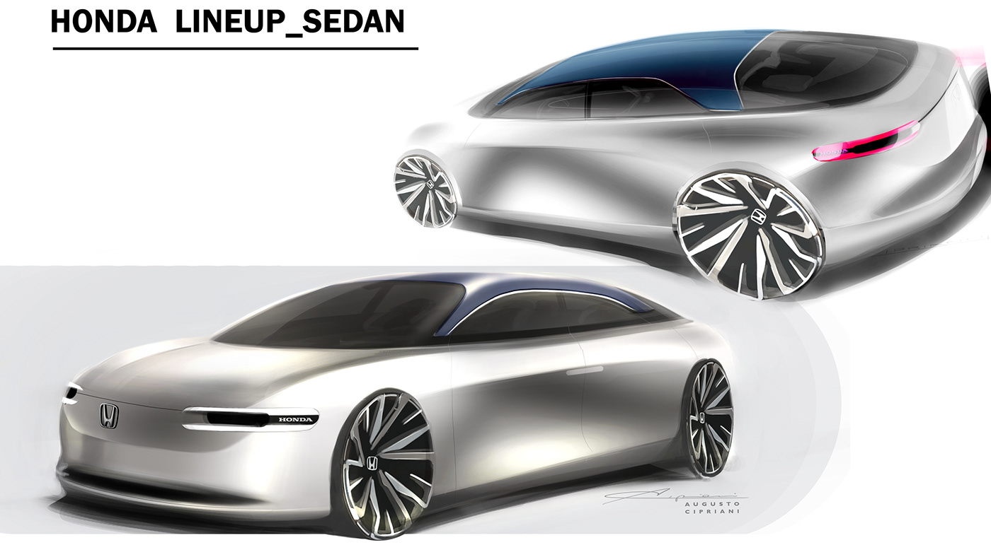 sketch，Design，automobile，Honda，honda，