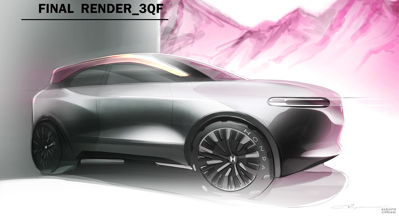 sketch，Design，automobile，Honda，honda，