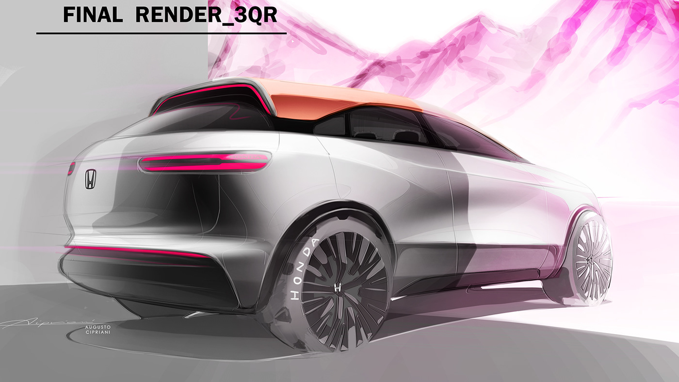 sketch，Design，automobile，Honda，honda，